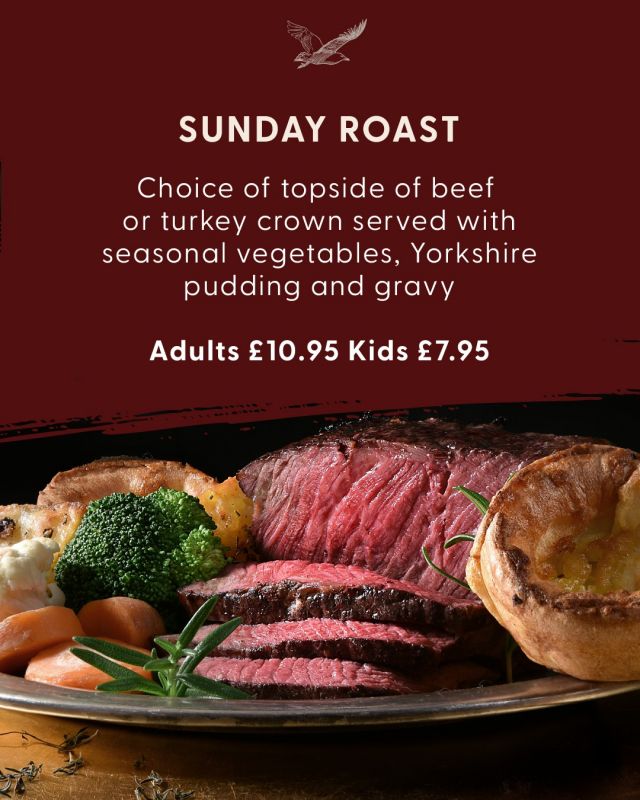 Join us this Sunday for roast dinner by the beach. A choice of topside of beef or turkey crown served with seasonal vegetables, Yorkshire pudding and gravy. Adults £10.95, kids £7.95 Add pudding for £4.95. Vegetarian option available.

#roastdinner #sundayroast #cafe #bude #kernow #beachlife #kernowfornia