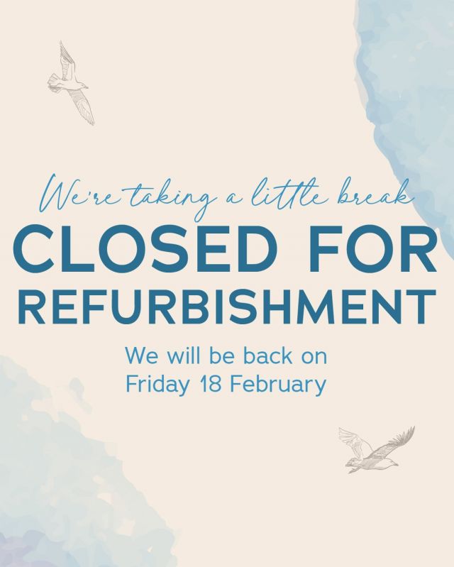 We are taking a little break after a busy 2021 to make some changes to Sandymouth Beach Cafe. We'll be back on Friday 18 February ready for half term! See you all soon.