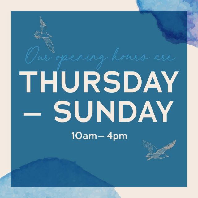 Our opening hours are Thursday to Sunday, from 10am until 4pm. This changes throughout the seasons so always check our profile for the most up-to-date information. Have a great week and maybe see you at the weekend for breakfast? 

#bude #bigupbude #atlanticocean