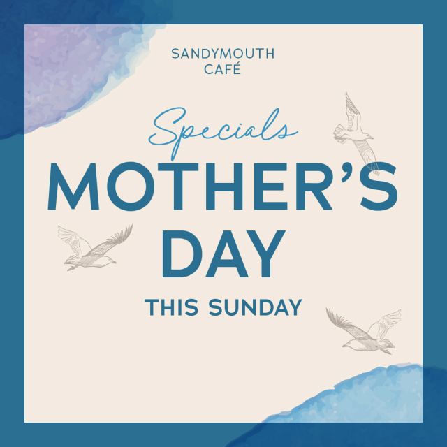 Join us this Sunday for Mother's Day with Roast Beef or Pork on the specials menu. Choose from roast beef or pork in a large Yorkshire pudding £8.95 or a beef or pork carvery bap for £6.95

#bude #mothersday #lovemum #beachcafe